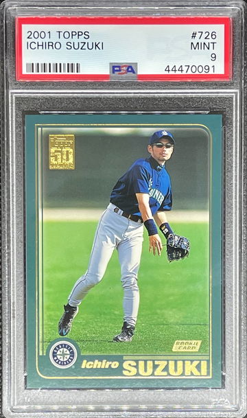 2001 Topps #726 Ichiro Suzuki PSA 9