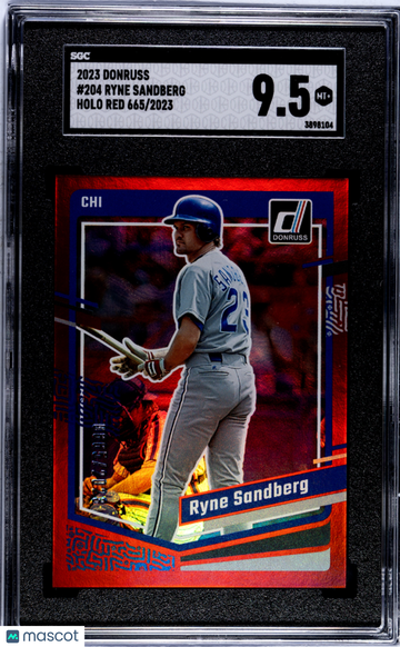 2023 Donruss Ryne Sandberg #204 Holo Red SGC 9.5