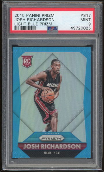 2015 Panini Prizm Josh Richardson Light Blue Prizm PSA 9 (card moves in holder)