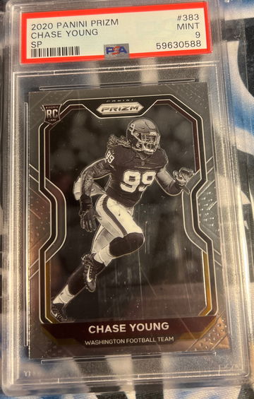 2020 Panini Prizm #383 Chase Young SP RC PSA 9