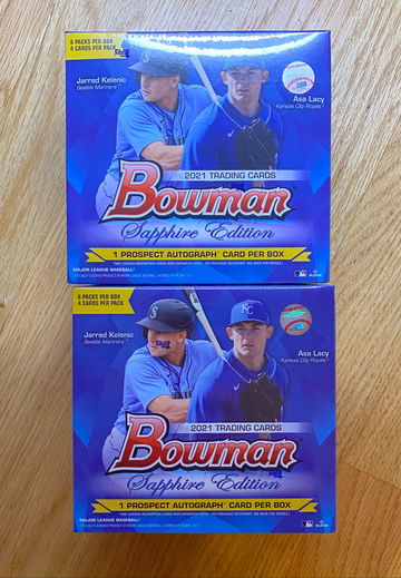 2021 Bowman Sapphire Edition 2 Box Lot
