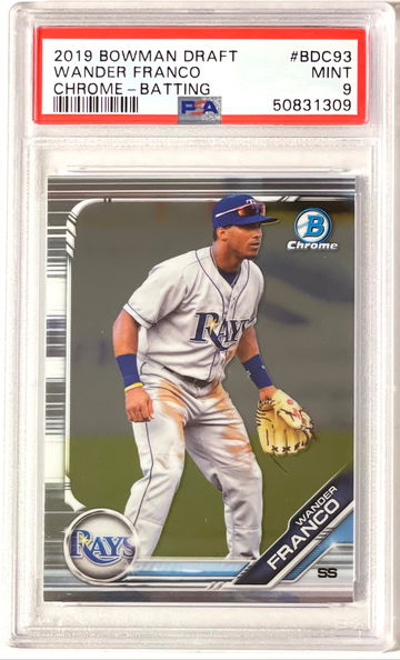 Wander Franco 2019 Bowman Draft Chrome PSA9 MINT