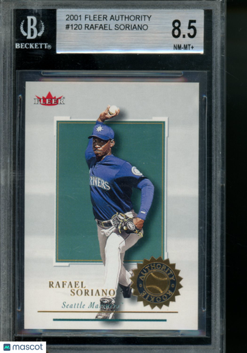 2001 Fleer Authority Rafael Soriano #120 0094/2001 BGS 8.5
