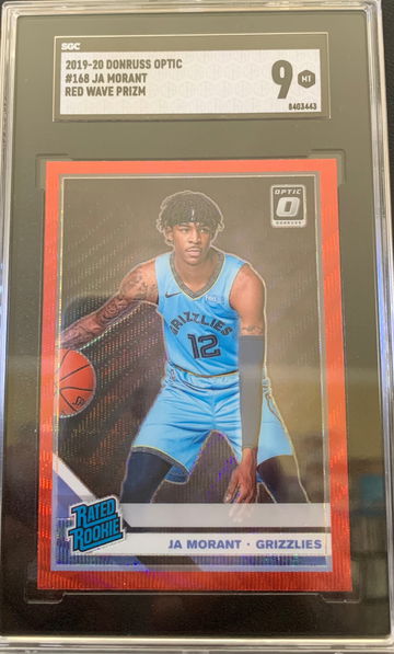 2019-20 Panini Donruss Optic Red Wave #168 Ja Morant RC - SGC 9