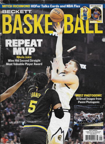 Beckett Basketball Card Monthly Price Guide Magazine September 2022 Nikola Jokic Denver Nuggets