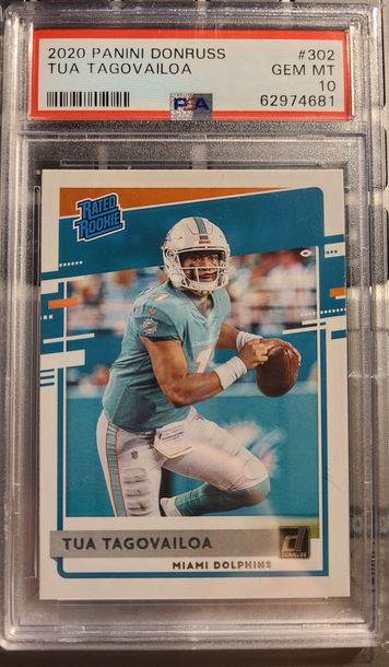 2020 Donruss Tua Tagovailoa PSA 10