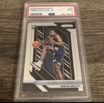 2018 Panini Prizm Rookie Card #66 Jaren Jackson Jr. PSA 9 Mint Memphis Grizzlies