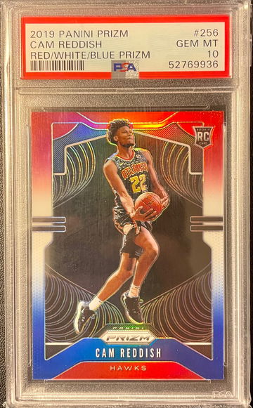 2019 Prizm Cam Reddish Red White Blue Rookie GEM MT PSA 10 