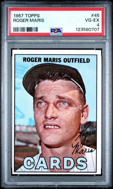 1967 Topps Roger Maris #45 PSA 4