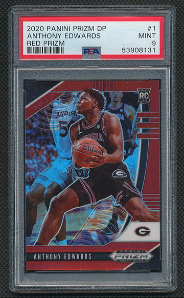 2020 Prizm Draft Picks Anthony Edwards Red /199