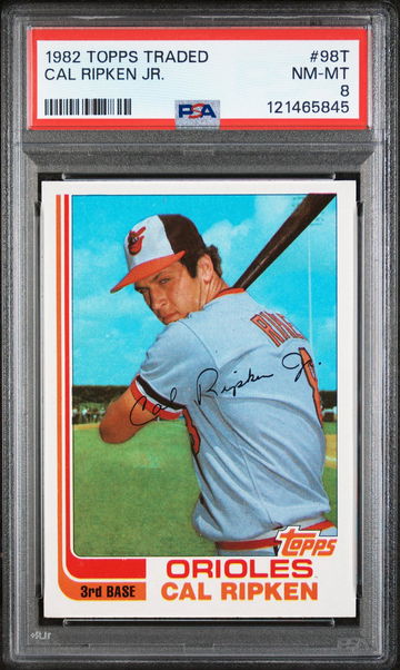1982 Topps Traded Cal Ripken Jr. #98T PSA 8