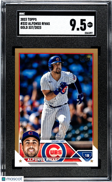 2023 Topps Alfonso Rivas #332 Gold 337/2023 SGC 9.5