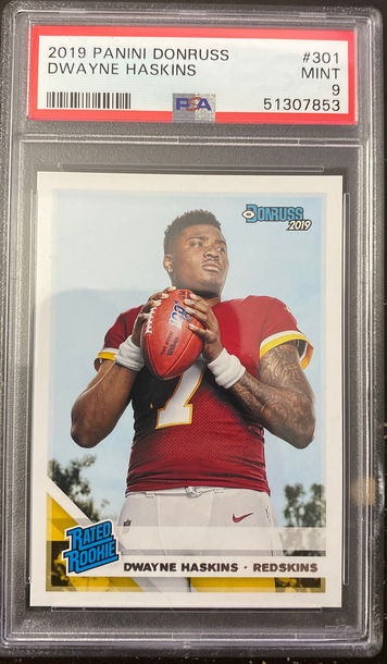2019 donruss dwayne haskins psa 9