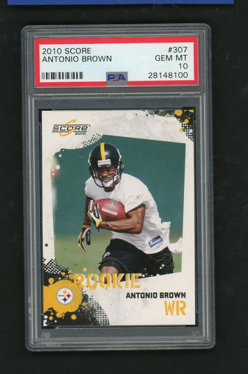 2010 Score #307 Antonio Brown PSA 10