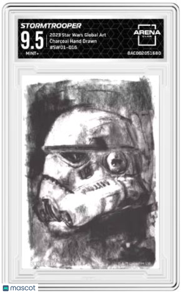 2023 Star Wars Global Art Stormtrooper #SW01-016 Arena Club 9.5