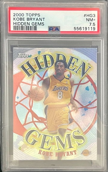 2000 Topps Kobe Bryant Hidden Gems PSA 7.5 NM+