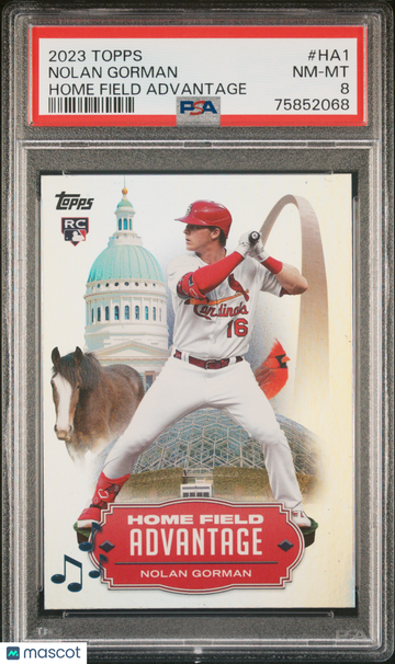2023 Topps Home Field Advantage Nolan Gorman #HA1 Rookie PSA 8