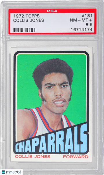 1972 Topps Collis Jones #181 PSA 8.5