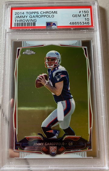 2014 Topps Chrome Jimmy Garoppolo RC PSA 10