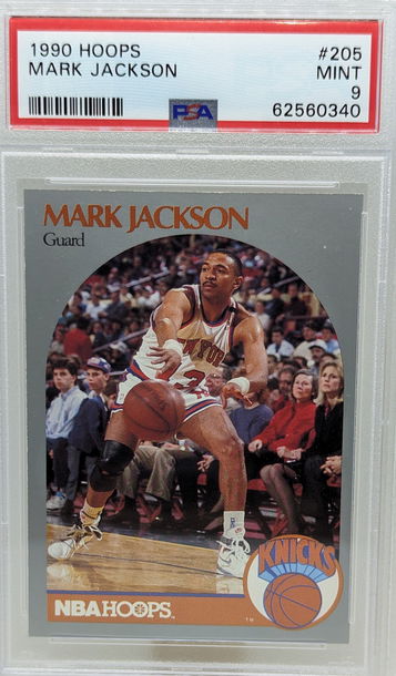 1990 SkyBox NBA Hoops Mark Jackson #205 PSA 9 Menendez Brothers
