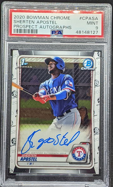 2020 Bowman Sherten Apostel 1st Auto PSA 9