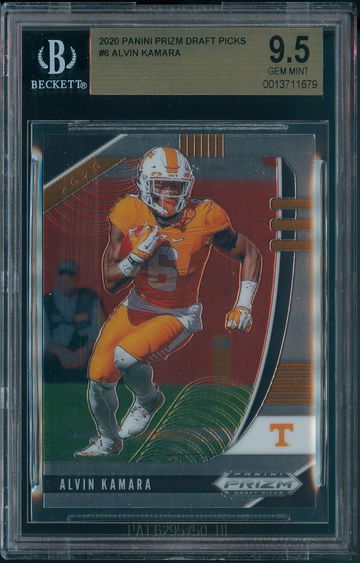 2020 Panini Prizm Draft Picks Alvin Kamara #6 Tennessee BGS 9.5 GEM MINT