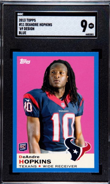 DeAndre Hopkins 2013 Topps 1969 Design Blue 11 Rookie Card RC  SGC 9 mint cardinals