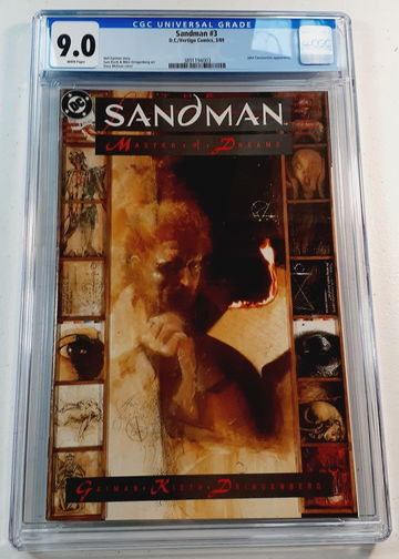 Sandman #3 CGC 9.0 White Pages John Constantine Appearance 1989