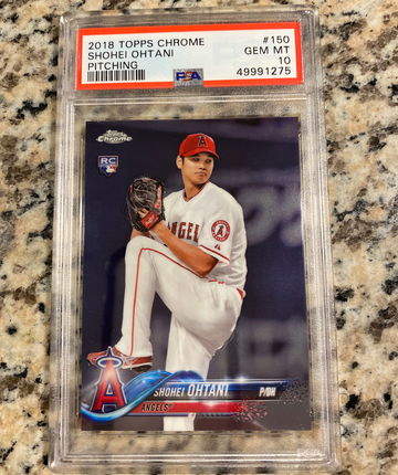2018 Topps Chrome Shohei Ohtani #150 psa 10