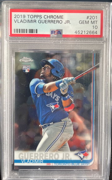 2019 Vladimir Guerrero Topps Chrome PSA 10