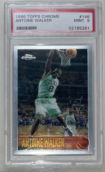 Antoine walker 2006-07 topps chrome rc rookie psa 9