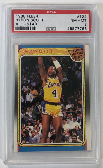 1988 Fleer Byron Scott All-Star PSA 8