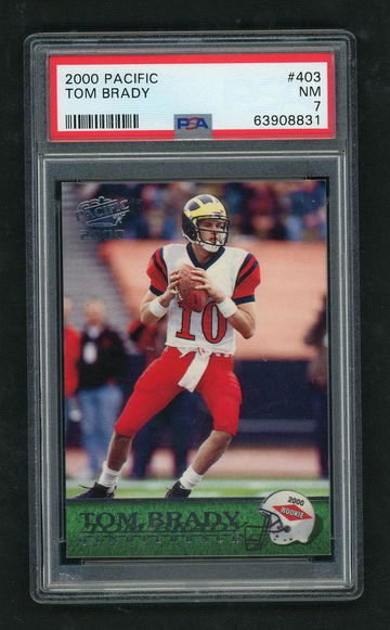2000 Pacific Tom Brady #403 PSA 7
