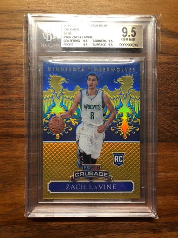 2014-15 Crusade Excalibur Blue RC Zach Lavine BGS 9.5 LOW POP RATE