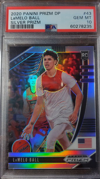 2020 Panini Prizm DP #3 RC Lamelo Ball Silver Prizm PSA 10 GEM