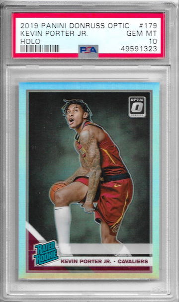 2019-20 Panini Donruss Optic #179 Kevin Porter Jr. Rated Rookie Holo Prizm Silver RC PSA 10 GEM MINT REFRACTOR