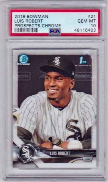 2018 Bowman Chrome Luis Robert Rookie PSA 10