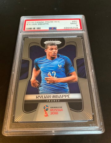 KYLIAN Mbappe World Cup Prizm PSA 9 2018