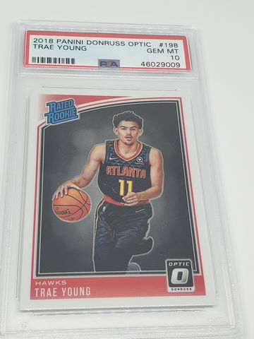 2018-19 trae young optic psa 10