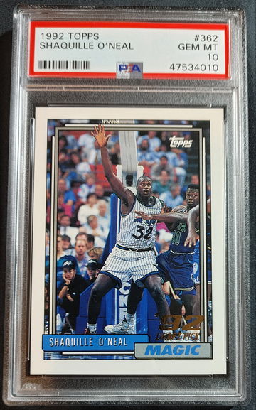 1992 Topps Shaquille O'neal PSA 10
