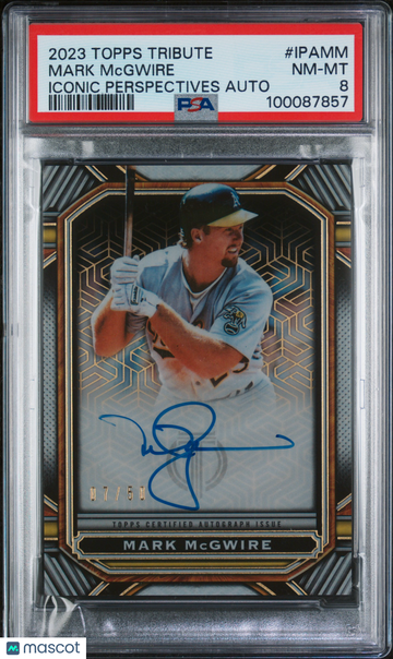 2023 Topps Tribute Iconic Perspectives Autograph Mark Mcgwire #IPAMM /50 PSA 8