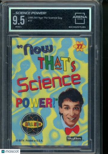 1995 SkyBox Bill Nye The Science Guy #77 Arena Club 9.5
