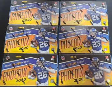 2020 Phoenix NFL Panini Factory Set Sealed Fire Bursts 200ct Lot of 6