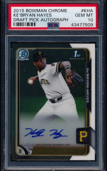 KeBryan Hayes 2015 Bowman Chrome RC Auto