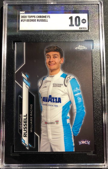 SGC 10 George Russell #19 2020 Topps Chrome F1 Formula 1 RC Rookie