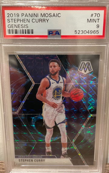 2019 Panini Mosaic Steph Curry “Genesis” PSA 9