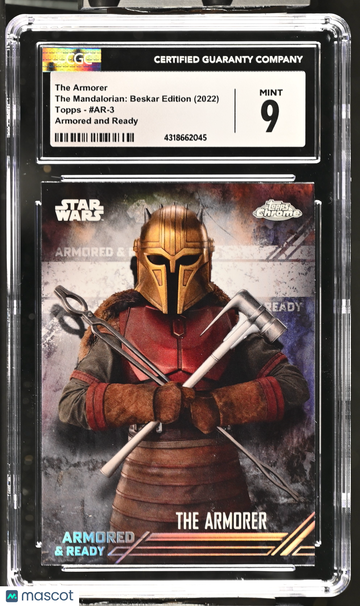 2022 Topps The Mandalorian: Beskar Edition The Armorer #AR-3 Armored and Ready CGC 9