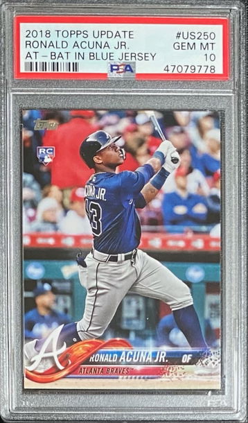 2018 Topps Update Ronald Acuna PSA 10