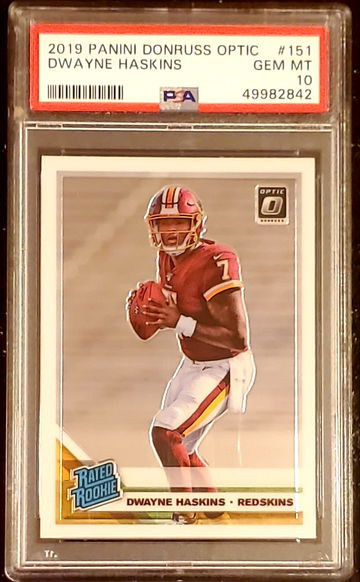 2019 DWAYNE HASKINS PANINI DONRUSS OPTIC RATED ROOKIE #151 PSA 10