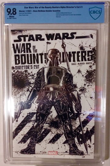 Star Wars: War of the Bounty Hunters Alpha Director's Cut #1 - CBCS 9.8 - 1:25 Retailer Incentive -Boba Fett